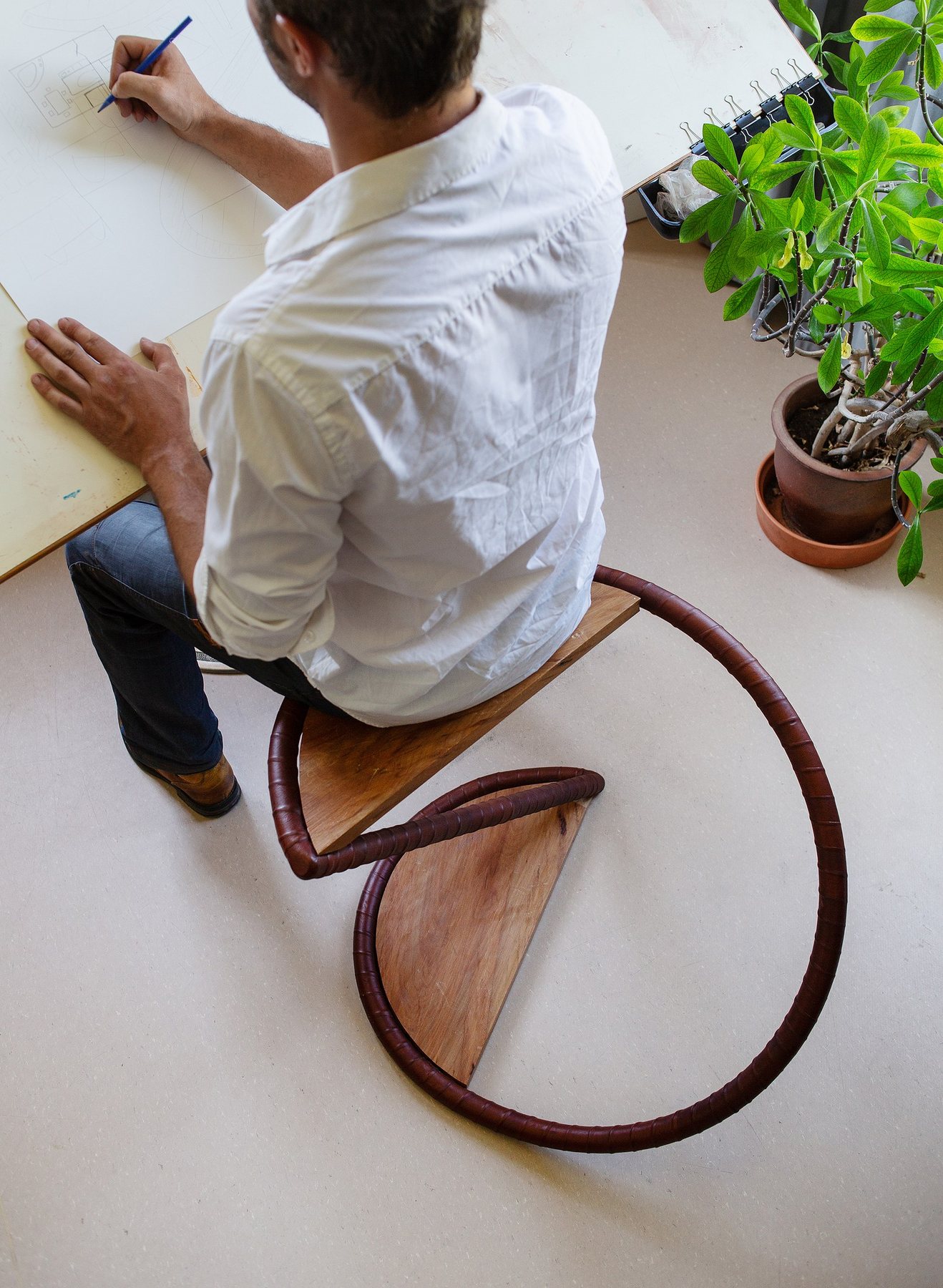 Spiral Stool design derived from the Circus Spiral